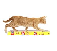 Rascador de gatos, tabla rascadora de cartón ondulado, resistente al desgaste, juguete de cama para gatos domésticos y pequeños gatitos jugando y durmiendo