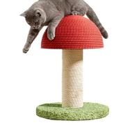 Rascador De Gatos Torre de Sisal Base Sólida Forma de Champiñón | Poste De Rascado Alto Para Gatos Para Ejercicio De , Estimulación Mental, Del Aburrimiento, Hogar, Apartamento, Interior,