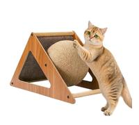 Rascador de juguete para gatos, pelota de entrenamiento de madera, rodillo interactivo para gatitos, esfera de ejercicio resistente para mascotas, pelota de entrenamiento felino para alivio del estrés
