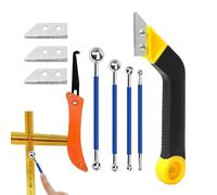 Rascador de Lechada | Kit De Sellado, Acabado Y Reparación De Juntas,Con 3 Hojas De Corte De Repuesto | para Cocina Baño Ducha Suelo Pared Reforma del Hogar Limpieza y Colocación de