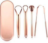 Rascador de lengua de cobre, 4 unidades, cobre