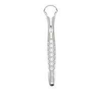 Rascador de lengua de metal - Reduce el mal aliento, limpiador lingual de acero inoxidable | Limpiador de raspador de lengua para apoyar su higiene bucal, refrescante de aliento premium, raspador de