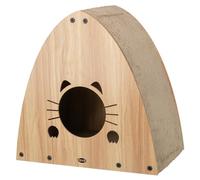 Rascador de Madera de Densidad Media, 48 × 48 × 28 cm, Color marrón Claro