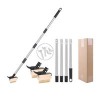 Rascador de malas hierbas 4 en 1 con mango largo, 1.6m Cepillo Eliminador de Malas Hierbas con Mango Extensible herbicida para eliminar malas hierbas y musgo de juntas de placas y bordes de