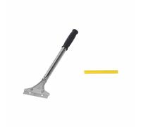 Rascador de mango largo con hoja de acero al carbono, herramienta de raspado, pelador de papel tapiz para renovación del hogar, azulejos de suelo, eliminación de vinilo adhesivo -330 mm (con cubierta