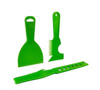 Rascador de masilla multiusos con cepillo de pintura y juego de herramientas de mezcla para quitar papel pintado, raspadores de mejoras para el hogar