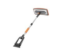 Rascador de nieve para automóvil, suministros extensibles de aleación de aluminio, raspador de parabrisas de coche, para limpiar heladas, hogar, jardín, césped, ventana, camión, vehículo, techo