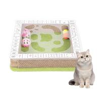 Rascador De para Gatos - Papel Corrugado De 5 Piezas, Juguetes Interactivos De para Golosinas para Mascotas Resistentes A Los Arañazos En Forma De Mahjong | Laberinto Educativo del V