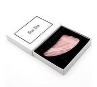 Rascador De Piedra De Jade Natural, Herramientas De Masaje Gua Sha Para Desguace De Meridianos Del Cuerpo, Estiramiento Facial, Adelgazamiento, Desintoxicación De La Piel, Belleza,Rosa Gua Sha-Box-2