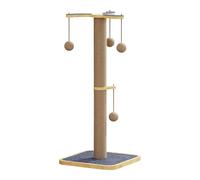 Rascador de Poste para Gatos, Protector de Muebles de Torre, 29.5 x 13 x 13 Pulgadas con Juguete de Bola, fomenta hábitos saludables, Accesorio Interior para Mascotas para Escalada de