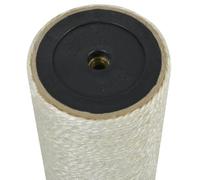Rascador de sisal para gatos, 8 x 45 cm, 10 mm, beige | Montado en la pared, carrete duradero, protección de alfombras y sofás, instinto natural