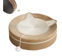 Rascador de sisal para Gatos: Poste rascador Duradero, Juguete para Gatos de Fibra Natural, Mejora el Juego Interactivo con una Apariencia única | Muebles para Mascotas para, Tablero de rasguñ