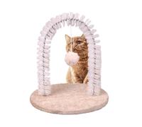 Rascador Facial Para Gatos - Cepillo Masajeador Arqueado Para Acicalar Y Rascar,Poste Rascador Masajeador Quita Pelos Juguete Para Cabeza Y Espalda De Gatitos