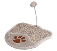 Rascador Flamingo Greta En Forma De Patas Gris 34,5x34,5cm Con Juguete