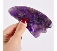 Rascador Gua Sha De Amatista Natural, Masajeador Facial, Piedra De Jade, Tabla De Raspado Guasha, SPA, Masaje Corporal, Terapia, Belleza, Cuidado De La Cara,raspador De Garras