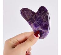 Rascador Gua Sha De Amatista Natural, Masajeador Facial, Piedra De Jade, Tabla De Raspado Guasha, SPA, Masaje Corporal, Terapia, Belleza, Cuidado De La Cara,raspador De Dedos