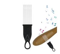 Rascador Guiro - Raspador latino de madera estilo peine para instrumentos de percusión | Cepillo raspador cónico | Accesorio Musical para Batería, Batería y Juegos de Ritmo | Modelos aleatorios