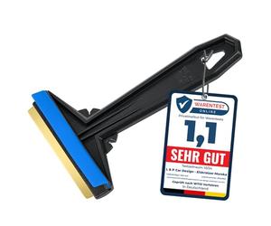 Rascador Hielo Coche - Murska - rápido, facil y eficaz - Rasqueta Hielo Coche - Quita Hielo Parabrisas Coche - Premium HIPS y Hoja de latón - labio de goma - de Finlandia - L&P A054 - Color aleatorio