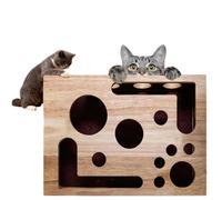 rascador Interactivo para Gatos,aja de Juguetes con Lima de uñas para Gatos, Lima de uñas antiestrés, Alternativa al cortaúñas y limas