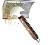 Rascador - Limpiador de grasa robusto y versátil con mango de madera y uso pesado - Rascador de cuchillas de limpieza - Para paredes de yeso, hornos, superficies de suelo, pintura de pintura
