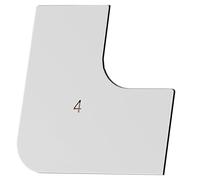 Rascador multiusos para hormigón, esquinas redondeadas, herramienta de cinta de pared seca para eliminación de pintura de pared y preparación de superficies