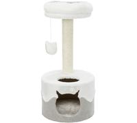 Poste Rascador Nuria, 71 cm, Blanco-Gris