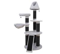 Rascador Ottawa Gris Negro 78x78x200cm Cuerda De Escalada Para Gatos EBI Europet