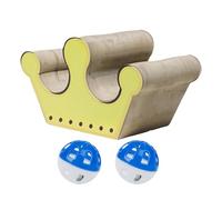 Rascador para , almohadilla magnética para rascar , cartón corrugado con bola, cama para gatitos para muebles, escalada, esquina, interior, exterior, sala de estar, dormitorio, suelo y hogar