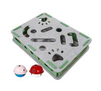 Rascador para De Uñas De Gato - dor De Garras Interactivo,con 2 Bolas Campana Enriquecimiento Puzzle Fieltro para Rascar Gatos - para Mascotas Interior Juego Protección Muebles