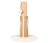 Rascador Para Flamenco Sno 1 Crema 30x30x41,5 Cm, Con Yute Y Cepillo De Masaje