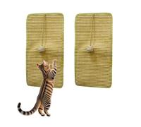 Rascador para gatos - 2 unidades Esterilla rascador para gatos de sisal para gatos cinta adhesiva 50 x 25 cm Mat protege alfombras y sofás con juegos de pelota, tablas rascadoras para gatos