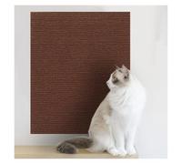 Rascador para Gatos Alfombrilla autoadhesiva for rascar Gatos, Recortable, for Esquinas de Pared, for rascar sofás y Muebles.(Brown,30x30CM)