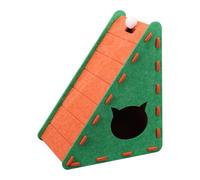 Rascador para gatos, alfombrilla semicerrada, resistente al desgaste, para afilar garras, jugar y relajar