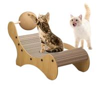 Rascador para gatos, bola giratoria de cartón y sisal - Rascador de cartón para interiores - Para casa, muebles, protección exterior e interior dormitorio de salón esquina para gatos