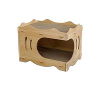 Rascador para Gatos Cartón Corrugado de Doble Espesor, Resistente al Desgaste, Chips Que no se Caen, triturador Garras multifunción, Arena for Gatos, Tablero rascador for