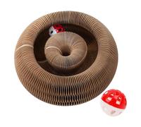 Rascador para Gatos | Cartón de Garra con Bola - Protección de Muebles para Mascotas aburridos Juguete Ondulado para balcón salón Dormitorio jardín