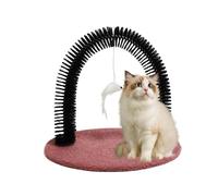 Rascador Para Gatos | Cepillo Interactivo Con Base Rascadora Para Mascotas,Herramienta De Masaje Capilar Y Rascador Para Cuidado Estético Anti Caída En