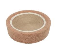 Rascador para Gatos con Cuenco Redondo, Cama de Salón, Liberación de Estrés, Superficie Resistente, Ergonómico, Estilo Moderno, Base Estable, Almohadilla para Rascar Gatos para