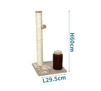 Rascador para Gatos con Peine de Masaje, diseño ergonómico, Materiales Resistentes, fomenta la Limpieza y el Juego, Ideal para el Bienestar felino.