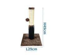 Rascador para Gatos con Peine de Masaje, Superficie Resistente, diseño ergonómico; Ideal para el Cuidado del Pelaje y diversión Felina.