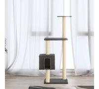 Rascador para Gatos con Postes de sisal, Xichuzi Arbol para Gatos, Gatos Accesorios, Arranhador para Gatos, Arbol Rascador Gatos, Gris Oscuro 104 cm