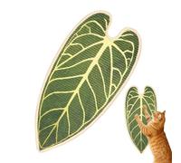 Rascador para gatos de interior, con forma de hoja, para muebles de gatos, para interior con suelo de pared