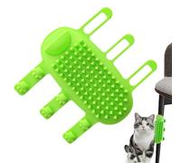 Rascador para gatos de interior, herramienta de limpieza ajustable para gatitos, peine de silicona para mascotas, peine de limpieza de silicona suave para el hogar, interior, gatito, escritorio, mesa