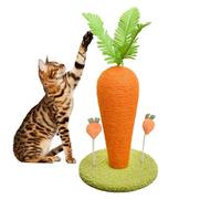 Rascador para gatos de interior, zanahoria, sisal natural, rascador vertical para gatitos, para gatos pequeños, suministros de juguetes para gatitos