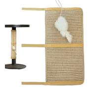Rascador para Gatos de sisal Natural, 25×50 cm | Rascador con Superficie de Fibra Vegetal Resistente al Desgaste, Que Evita el rascado | para Apartamentos y Gatos de Interior