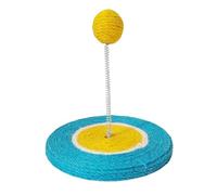 Rascador para gatos, divertido rascador interactivo con bola de sisal, rascador de poste para gatos, para ejercicio, estimulación mental, caza, simulación, escalada, juego de piso, entrenamiento