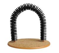 Rascador para gatos estilo - Juguete interactivo con automasajeador, poste de cepillado para gatos que reduce el desprendimiento de bolas de pelo, para gatos de interior, herramienta de aseo