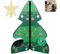 Rascador para Gatos Forma Árbol de Navidad, Cartón Corrugado Plegable Tipo Magic Organ, Tabla de Rascar Vertical Resistente con Estructura de Panal, Juguete Interactivo para Mascotas