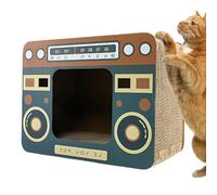 Rascador Para Gatos Forma Retro Radio Horno Mascotas Mininos Animales