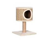 Rascador para gatos - Herbiers - 52 cm - Beige - Cartón ondulado - Con apartamento